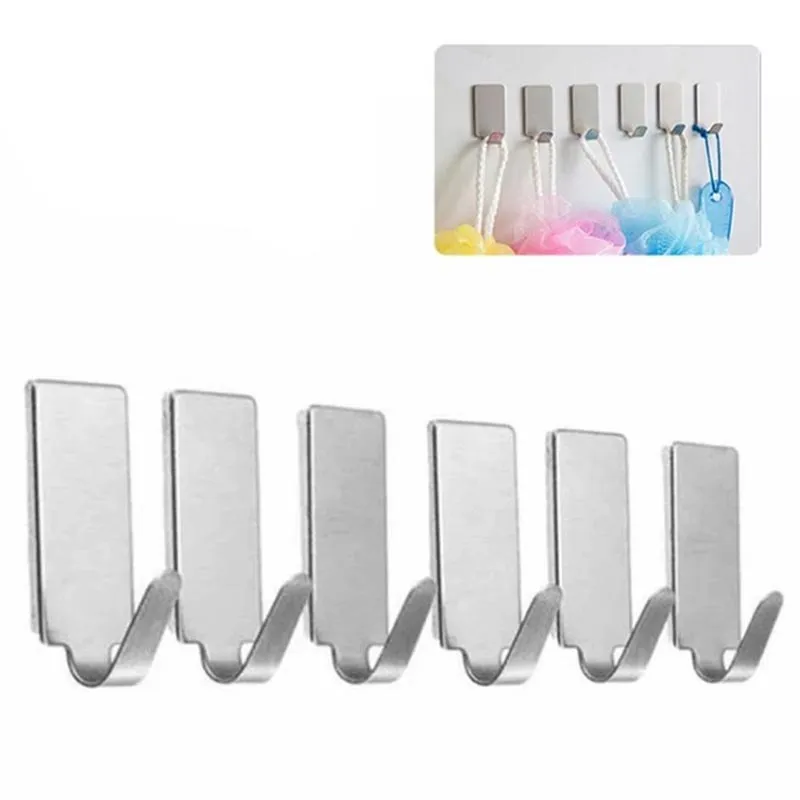 6-Pcs Adhesive Hooks